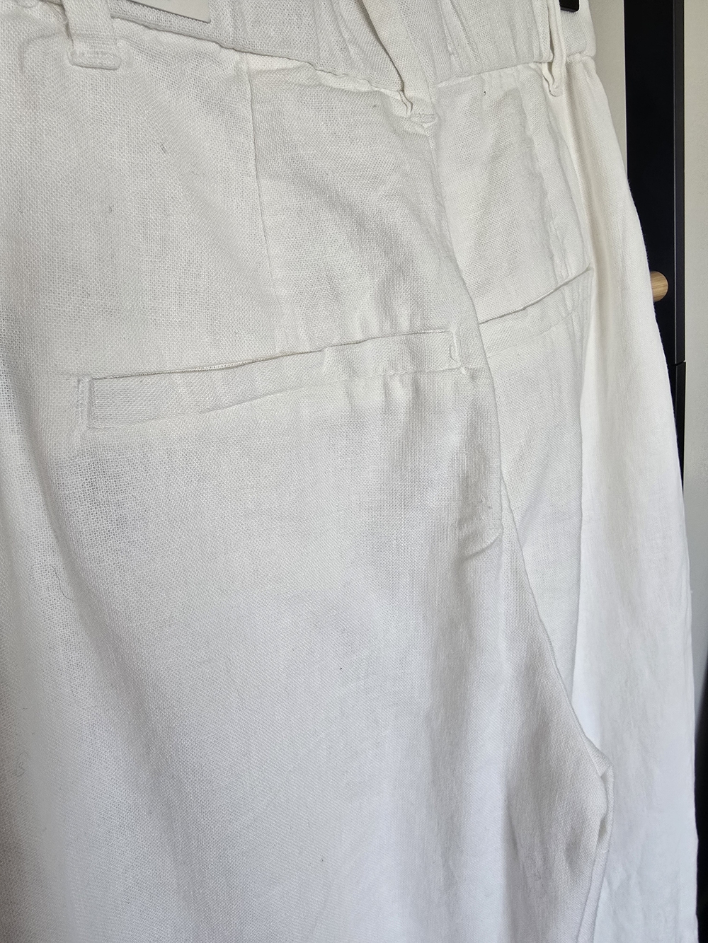 NWT A&F Sloane Tailored Linen Blend Wide Leg Pants Size XXS Short - Picture 8 of 12